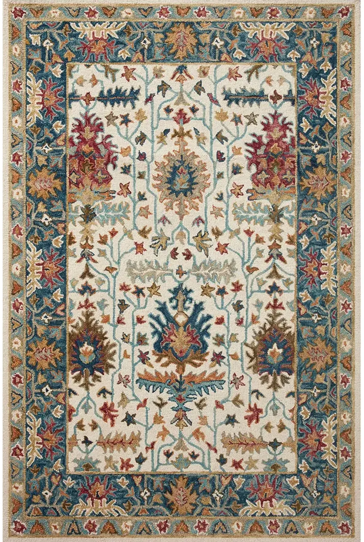 Victoria VK-23 Ivory / Sky 5''0" x 7''6" Rug by