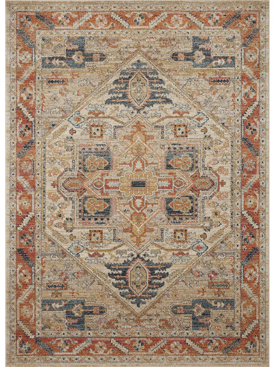 Jocelyn JOC01 Sand/Multi 5'5" x 7'6" Rug