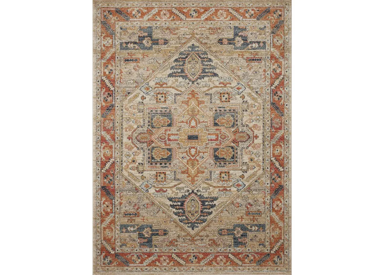 Jocelyn JOC01 Sand/Multi 5'5" x 7'6" Rug