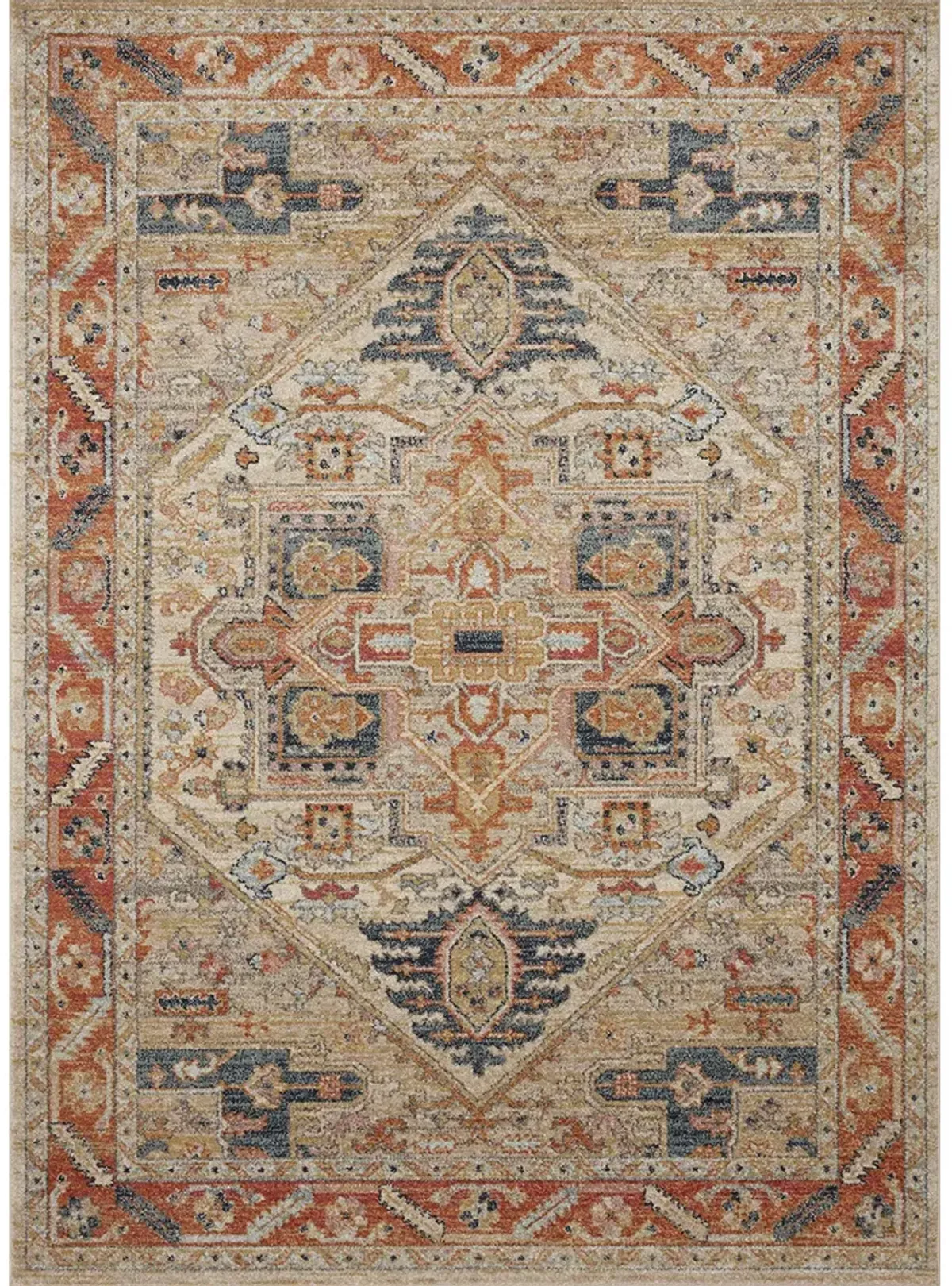 Jocelyn JOC01 Sand/Multi 5'5" x 7'6" Rug