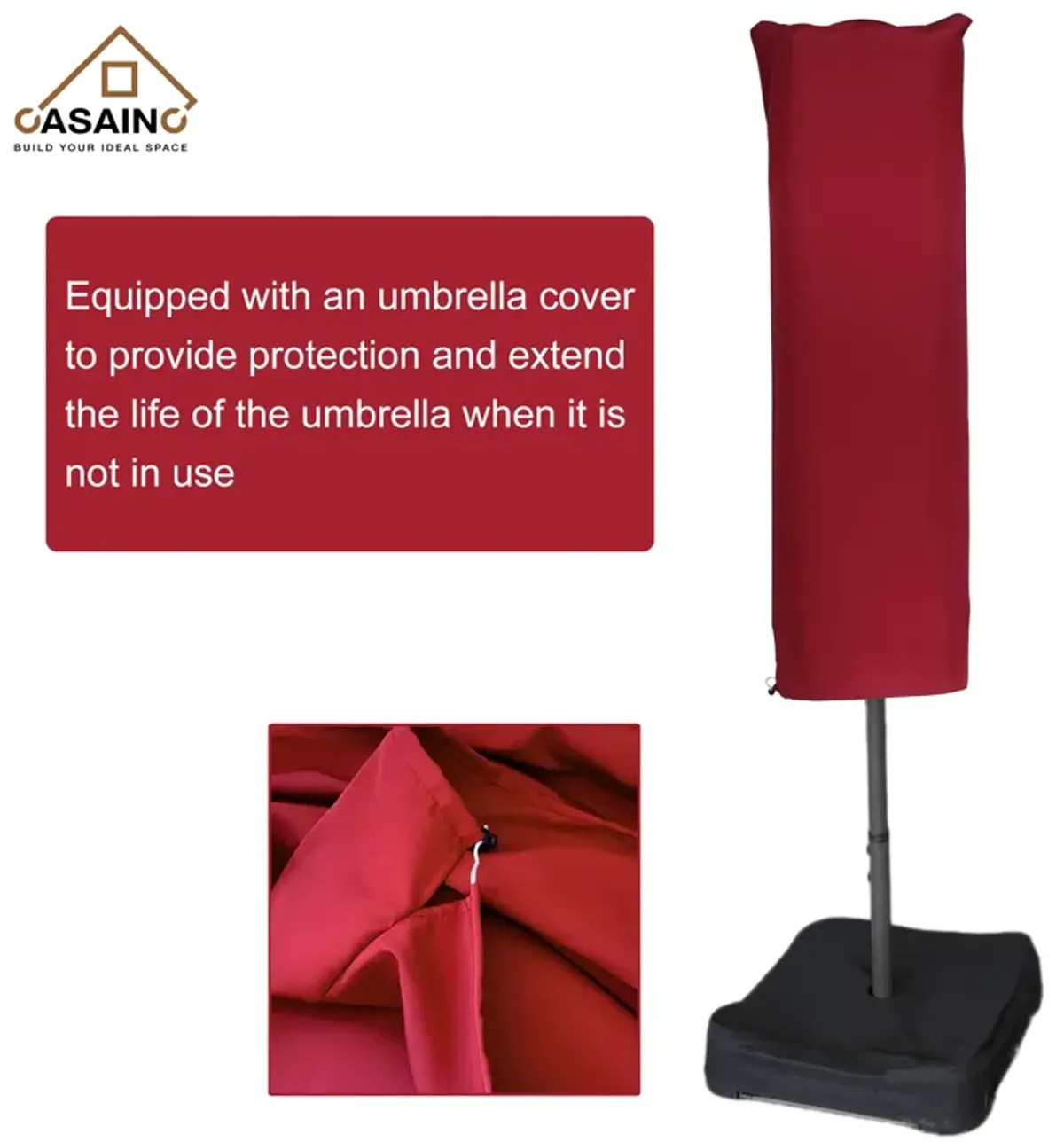 15ft Patio Maket Umbrella with base