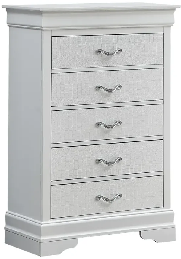 Lorana G6590-CH Chest, Silver Champagne