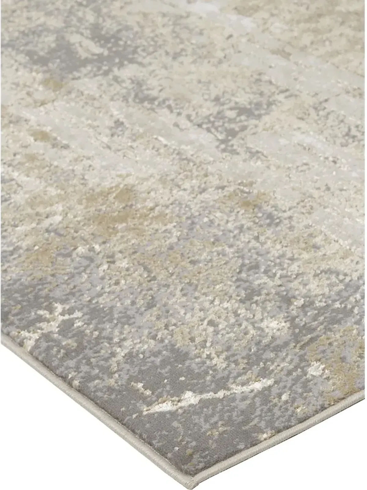 Aura 3567F 3'11" x 6' Ivory/Gold/Gray Rug