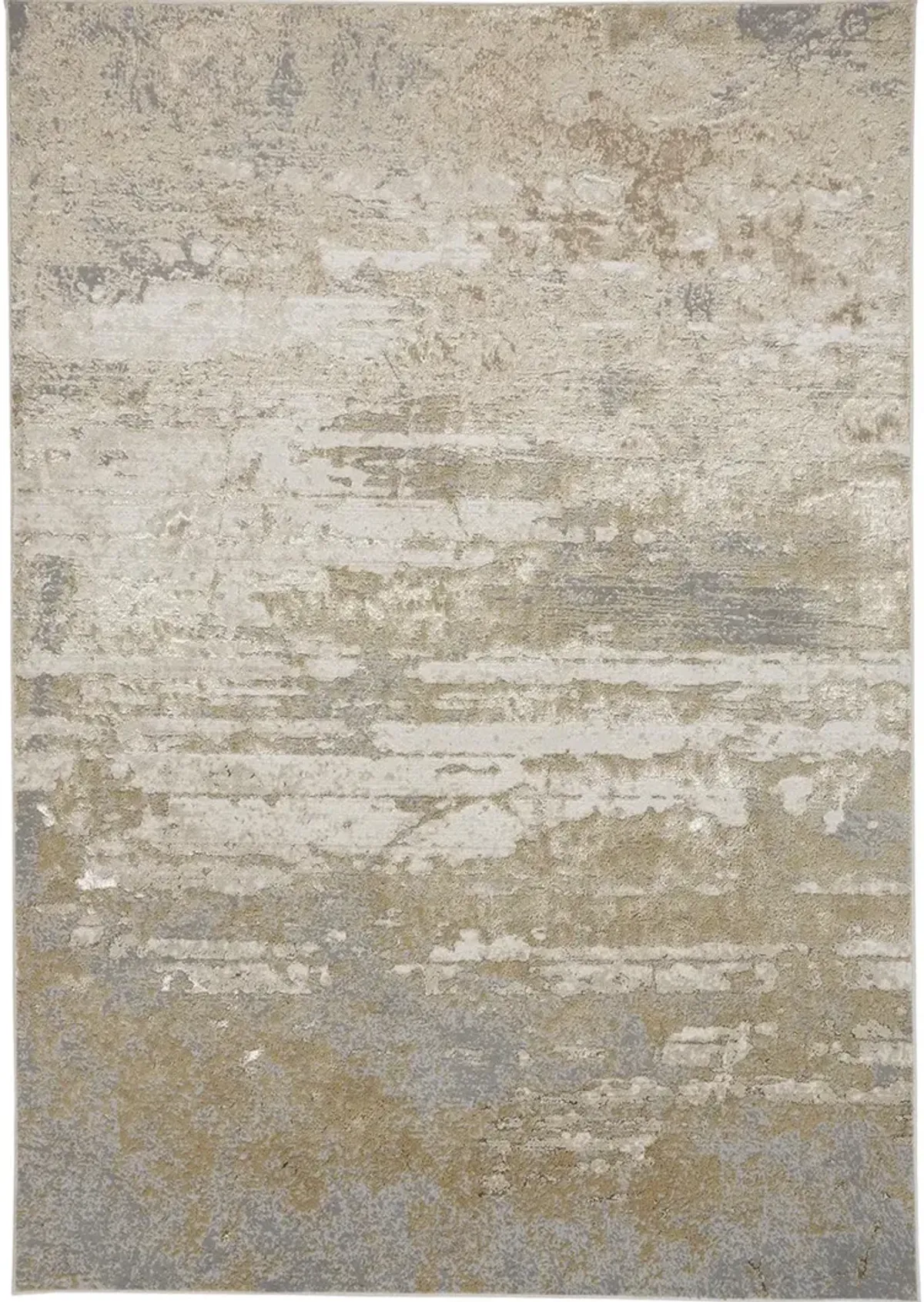 Aura 3567F 3'11" x 6' Ivory/Gold/Gray Rug