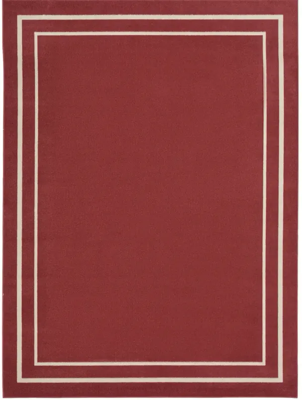 Nourison Essentials NRE02 Brick/Ivory 9' x 12' Rug