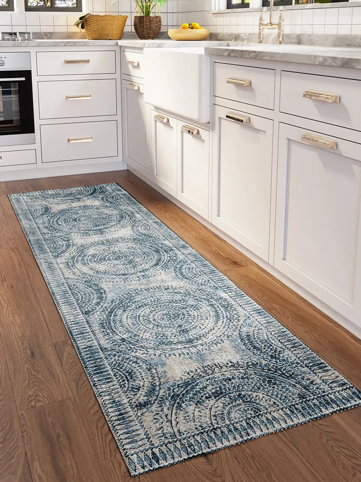 Sedona SN7 Indigo 2'3" x 10' Rug