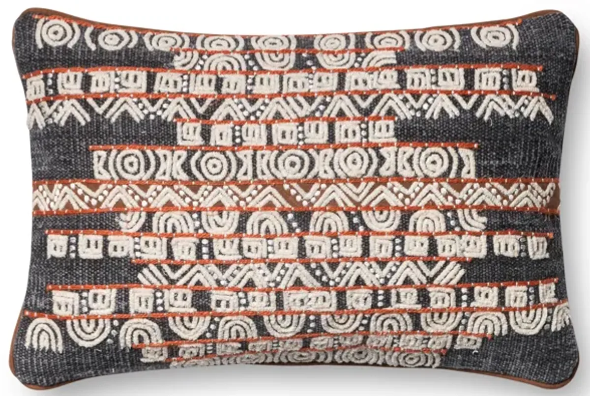 P0378 Blue/Rust 13"x21" Down Pillow