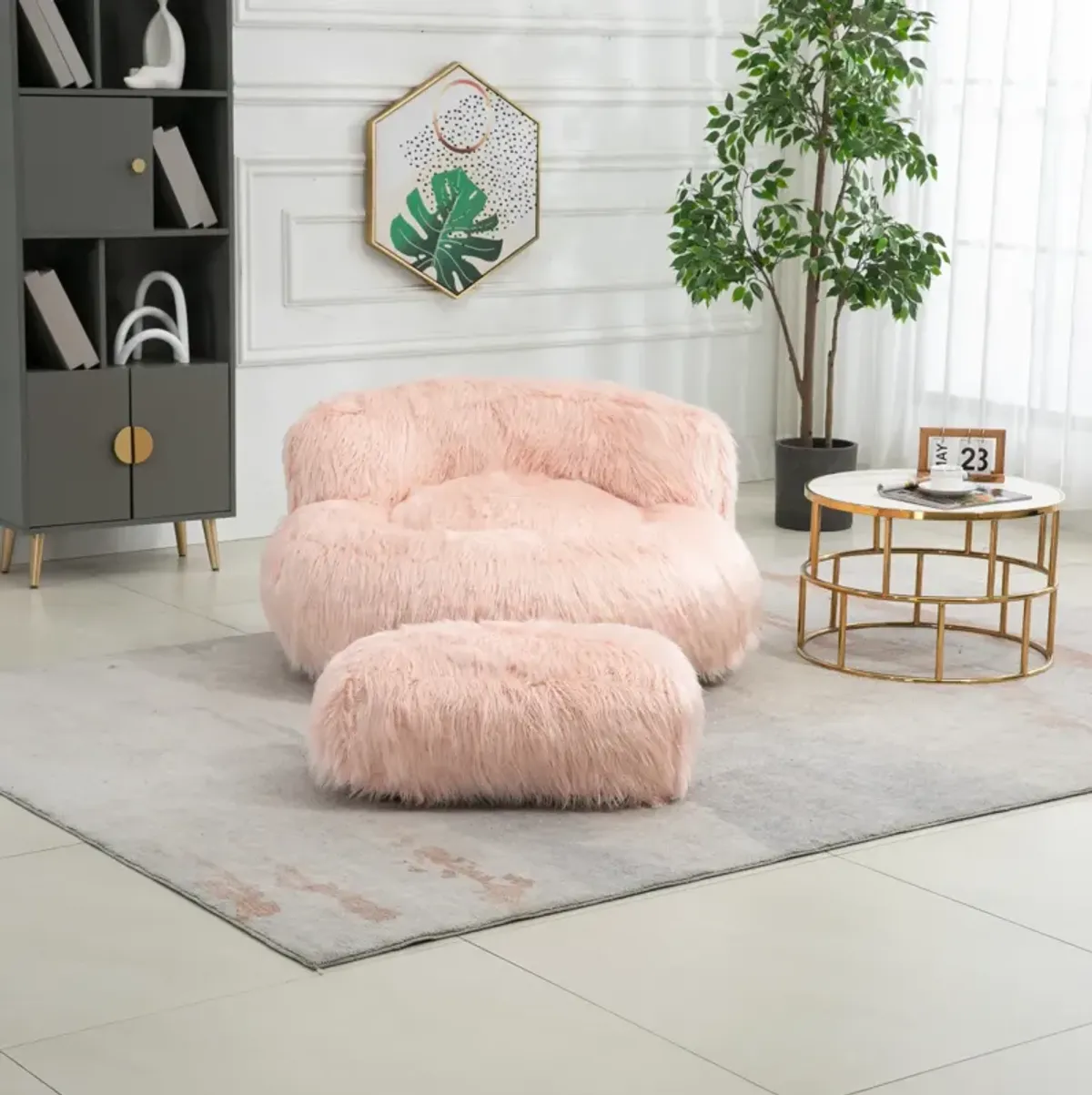 Faux Fur Bean Bag Chair: Durable Comfort for Adults & Kids