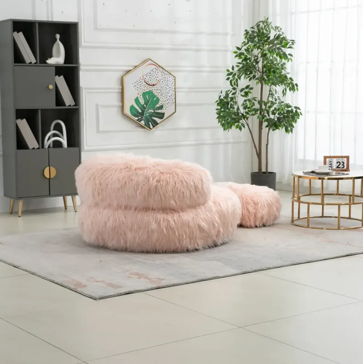 Faux Fur Bean Bag Chair: Durable Comfort for Adults & Kids