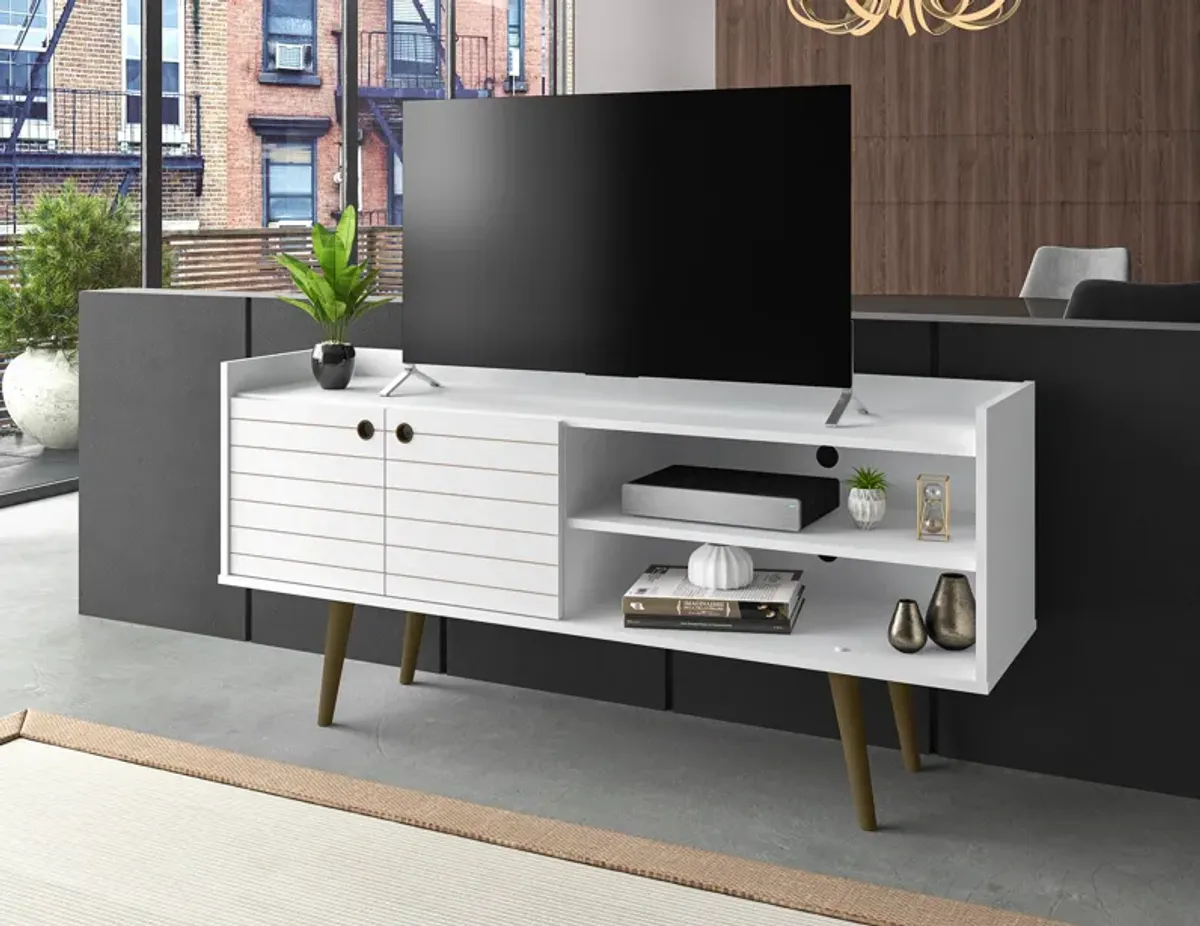 Bogart White TV Stand