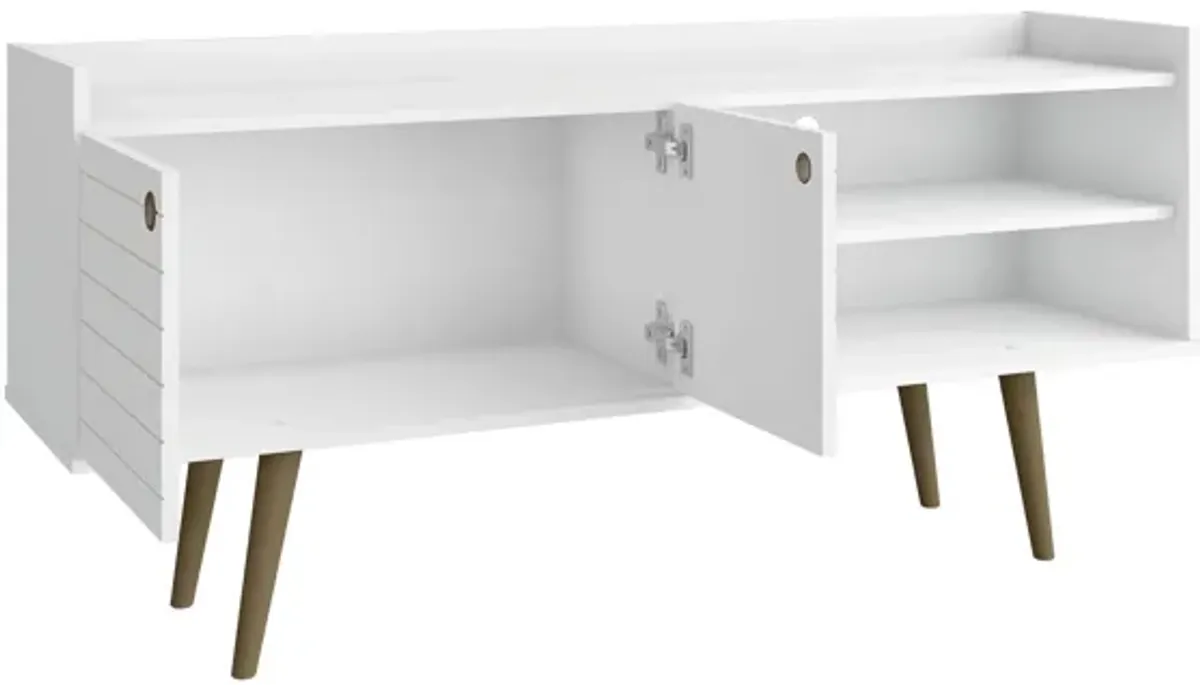 Bogart White TV Stand