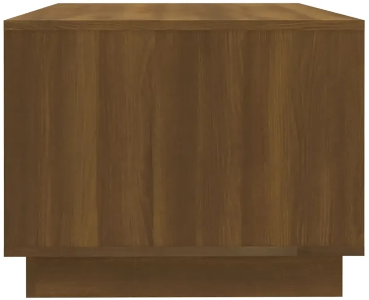 vidaXL Coffee Table Brown Oak 40.2"x21.7"x21.7" Chipboard