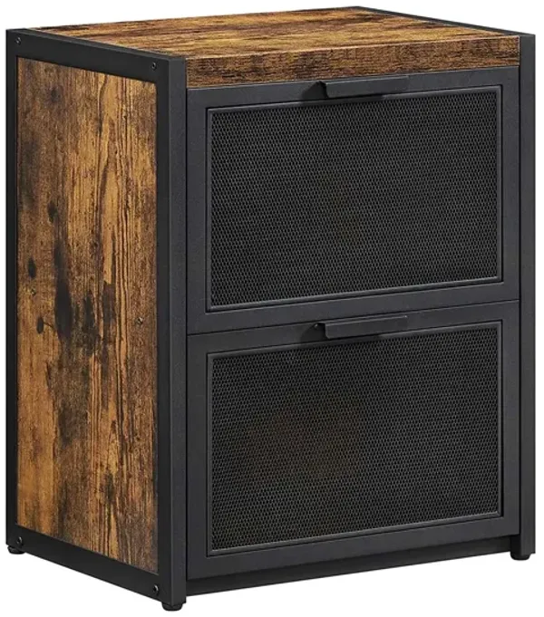 Hivvago 2 Drawers Nightstand