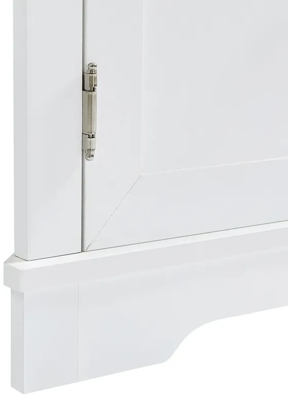 Merax Modern Tall White Bathroom Storage Cabinet