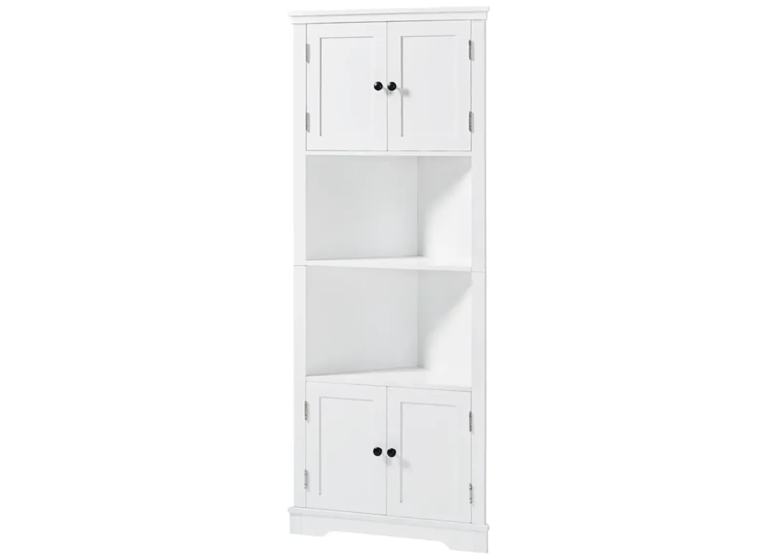 Merax Modern Tall White Bathroom Storage Cabinet