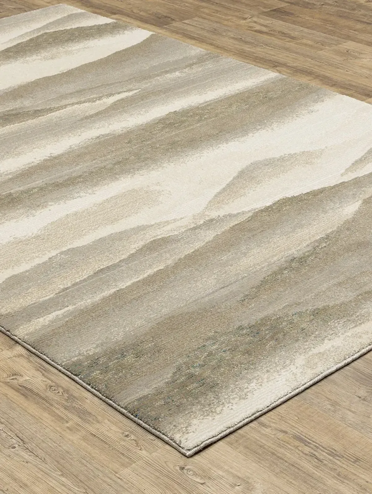 Evolution 2'6" x 12' Beige Rug