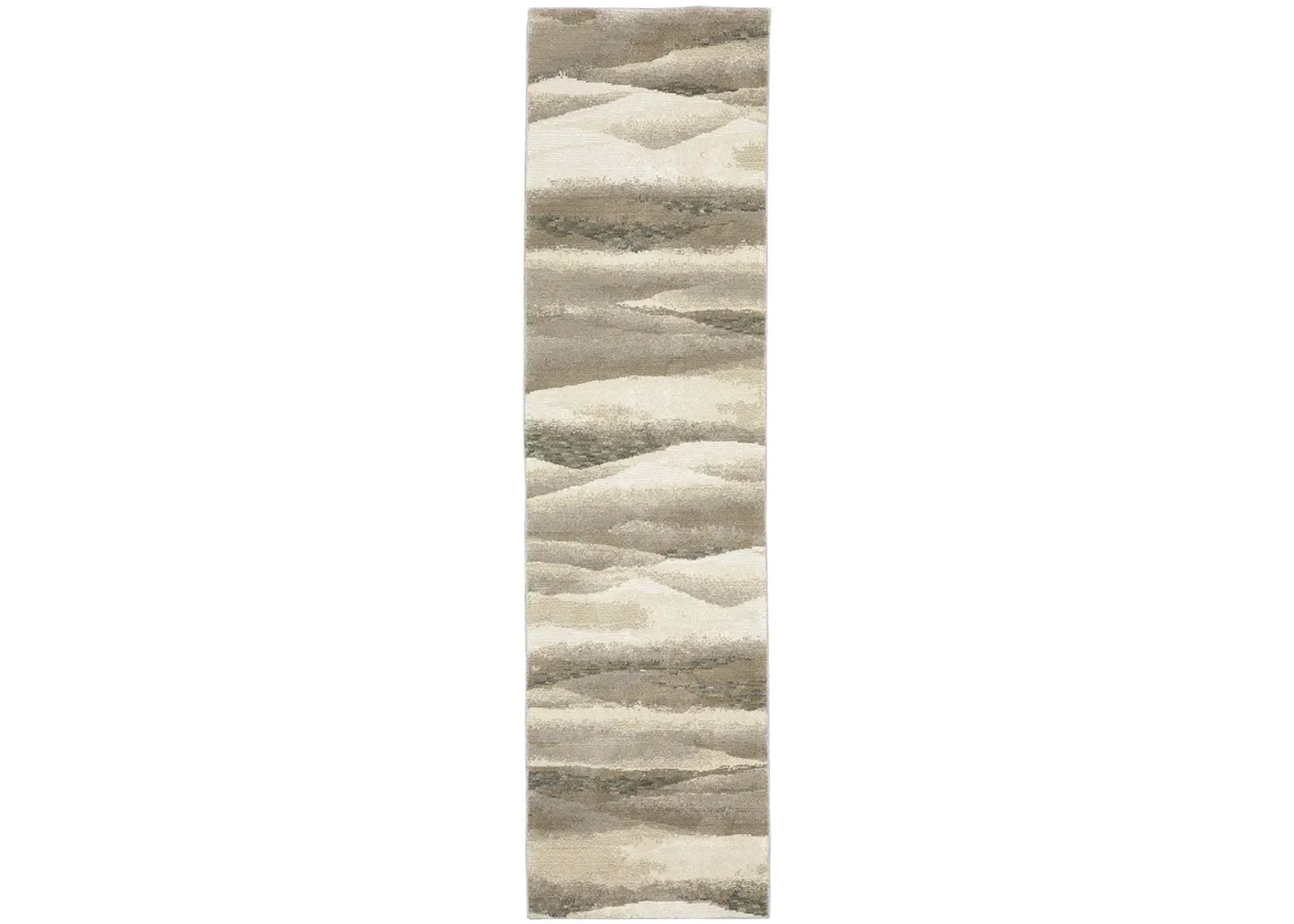 Evolution 2'6" x 12' Beige Rug