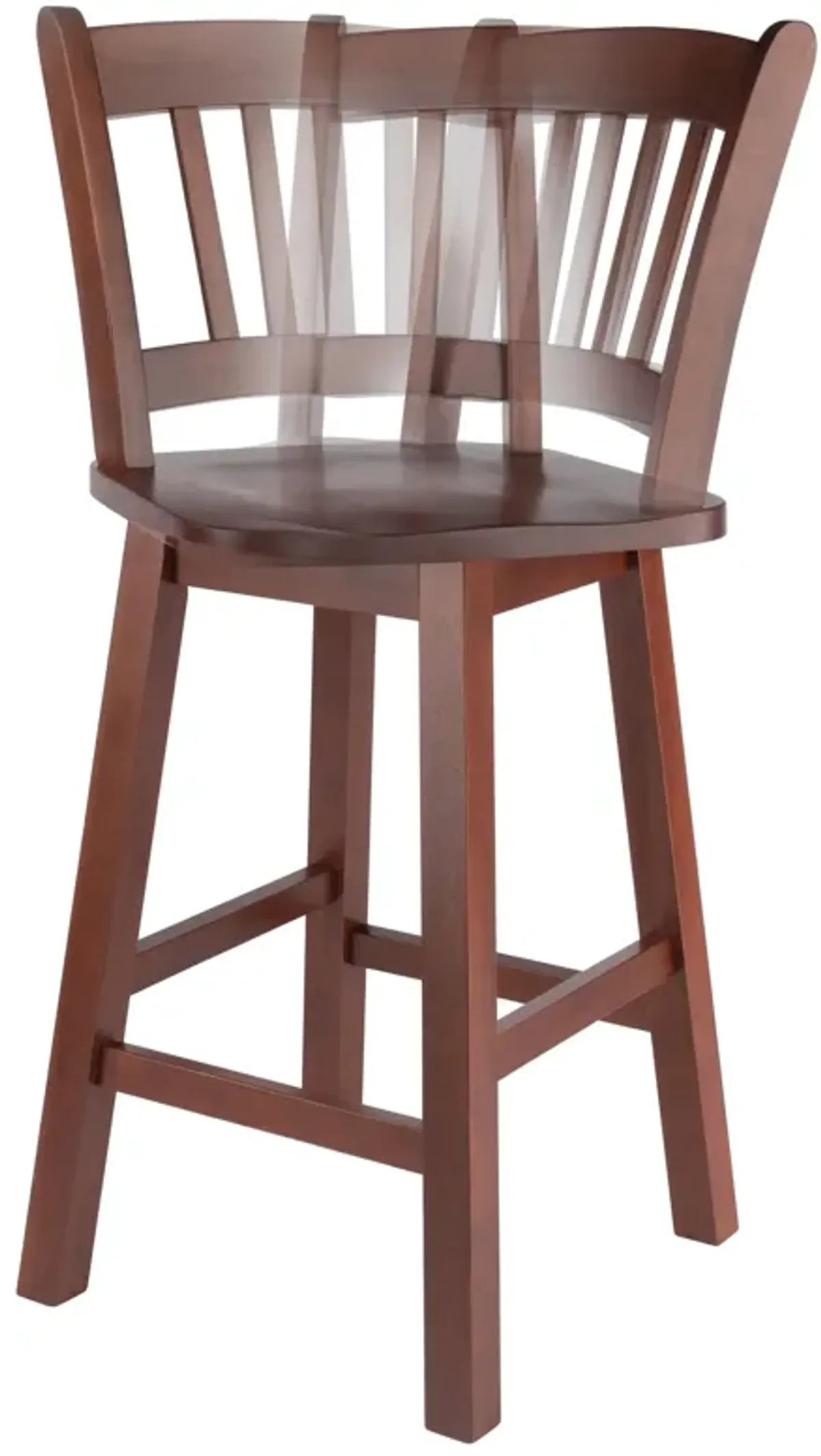 Winsome Wood Fina Swivel Seat Counter Stool - Walnut