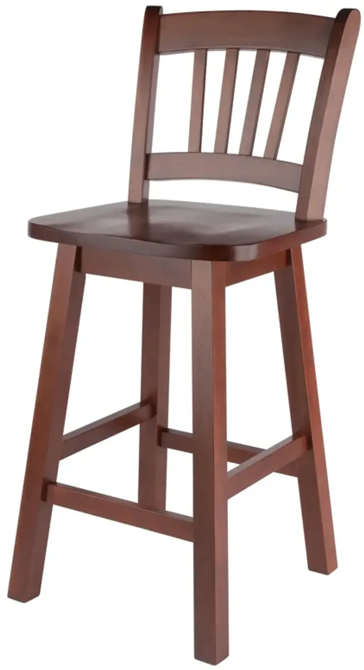 Winsome Wood Fina Swivel Seat Counter Stool - Walnut