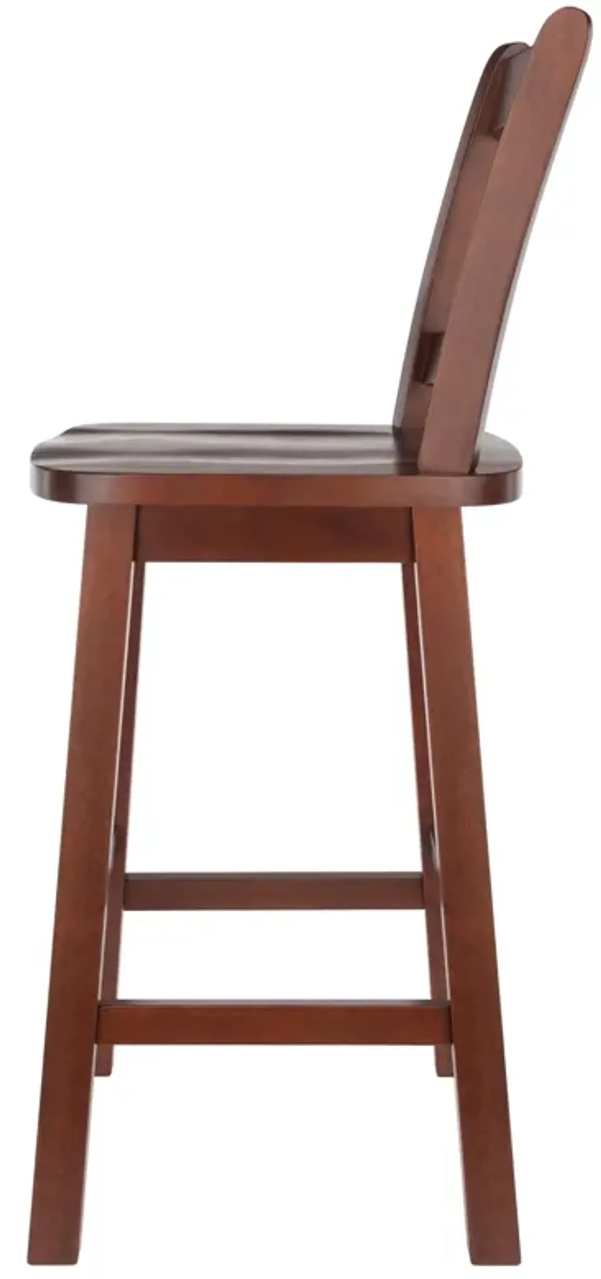 Winsome Wood Fina Swivel Seat Counter Stool - Walnut