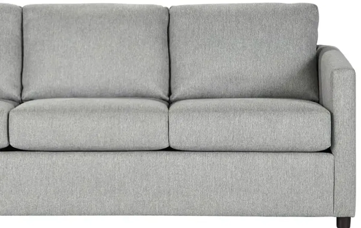 New Classic Furniture Elio Light Gray Polyester Fabric  3-seater Sofa Couch