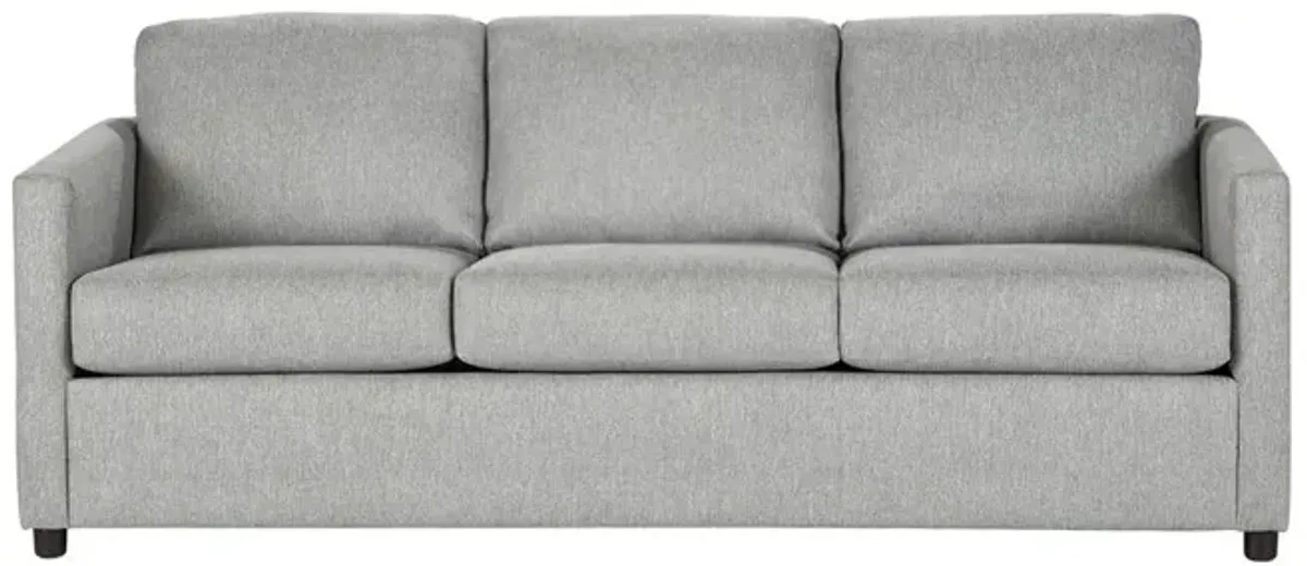 New Classic Furniture Elio Light Gray Polyester Fabric  3-seater Sofa Couch