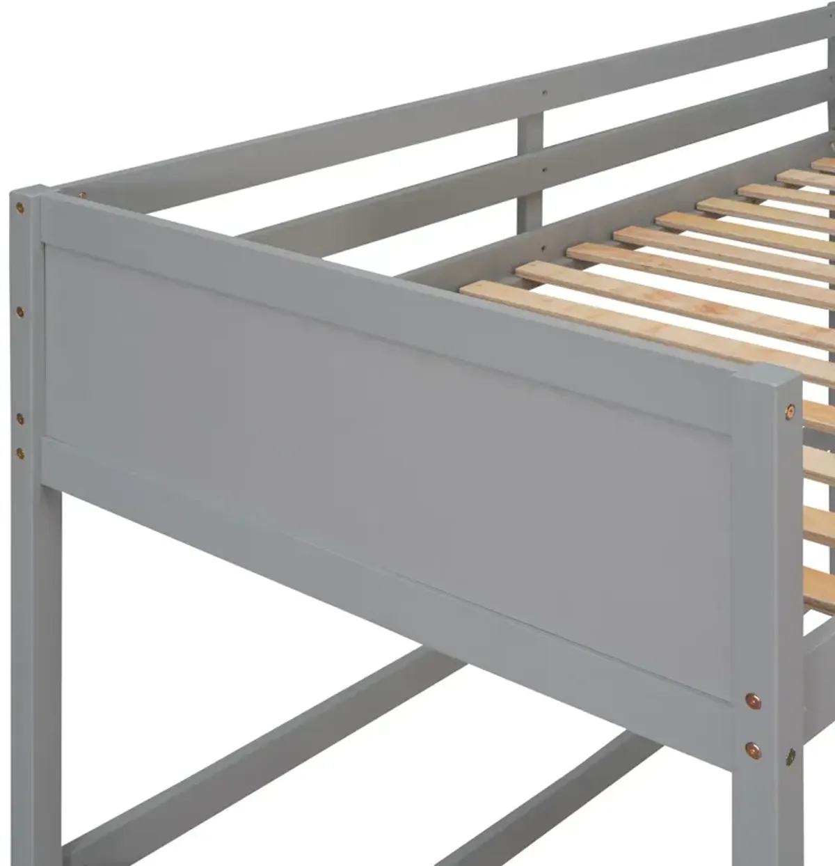 Solid Wood Twin Size Loft Bed with Ladder