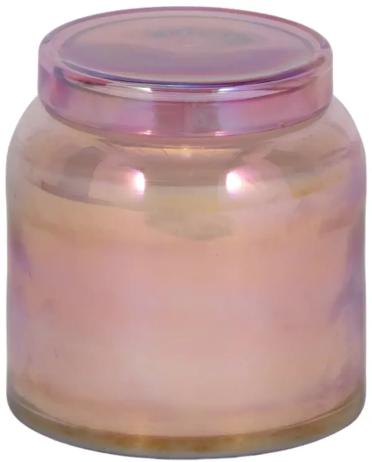 4" 21 Oz Jasmine Luster Lidded Candle, Pink
