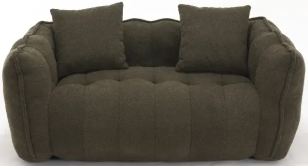 Merax Chenille Lazy Bean Bag Loveseat for Living Room