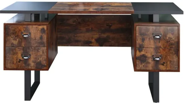 Home Office Computer Desk with 4 drawers