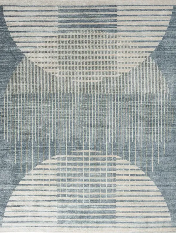 Astra Machine Washable ASW03 Blue 6'7" x 9' Rug