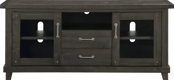 Yosemite Solid Wood Two Drawer Media Console in Cafe