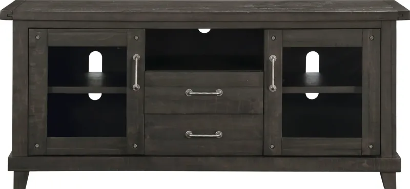 Yosemite Solid Wood Two Drawer Media Console in Cafe