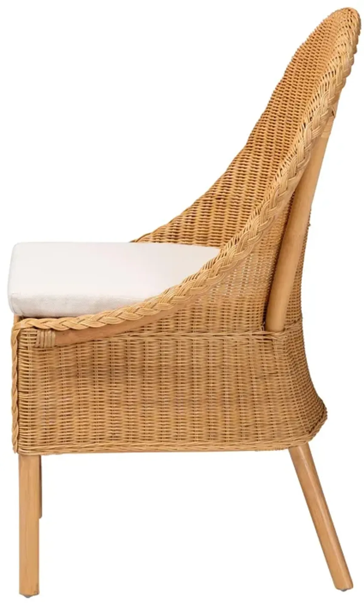 Bali & Pari Camelia Bohemian Light Honey Rattan Dining Chair