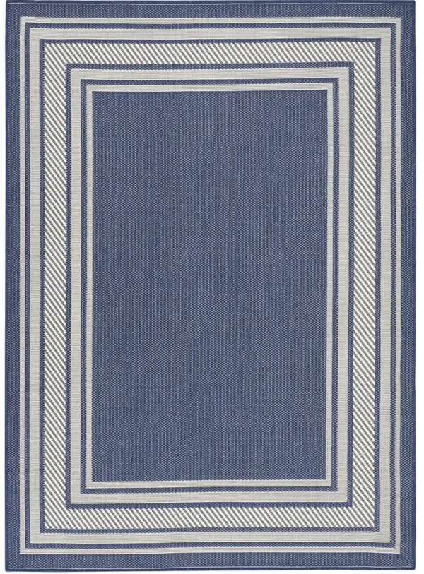 Horizon Indoor/Outdoor HOZ03 Navy 4' x 6' Rug