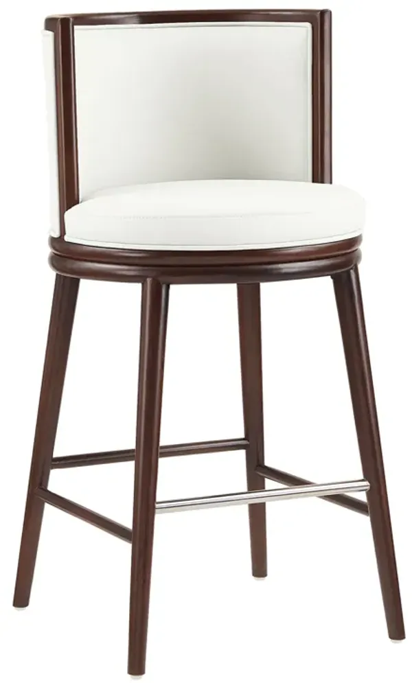 Evalyn White Bar Stools (Set of 2)
