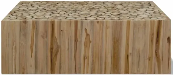 vidaXL Coffee Table Genuine Teak 35.4"x19.7"x13.8"