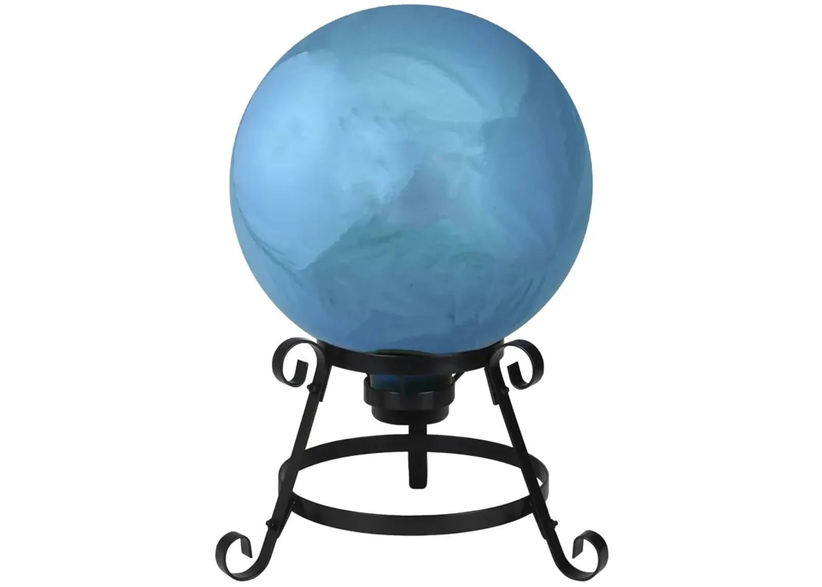 10" Mirrored Turquoise Blue Outdoor Patio Garden Gazing Ball