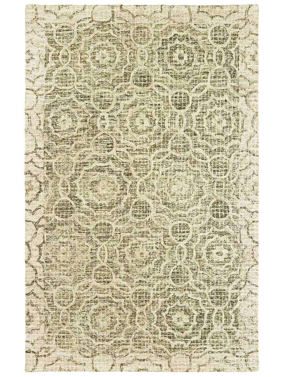 Tallavera 5' x 8' Green Rug