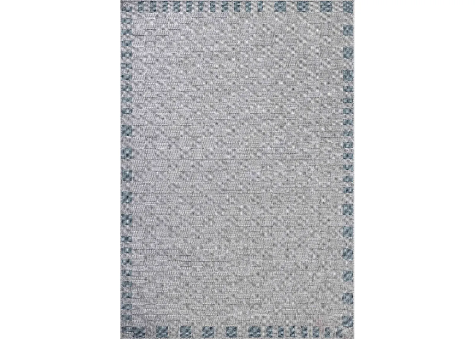 Topanga Silver/Blue 7'10" x 10' Area Rug by Amber Lewis x Loloi