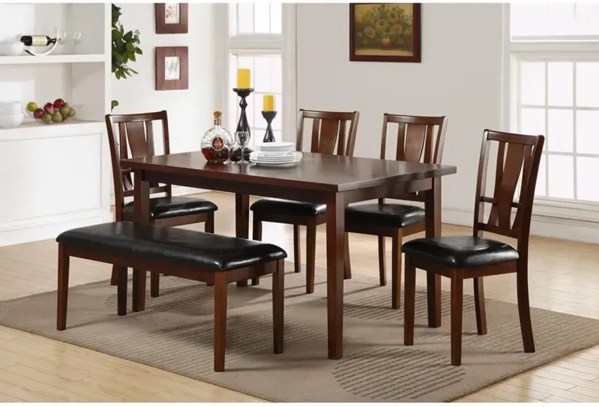 New Classic Furniture Furniture Dixon 6-Piece Dining Set in Dark Espresso