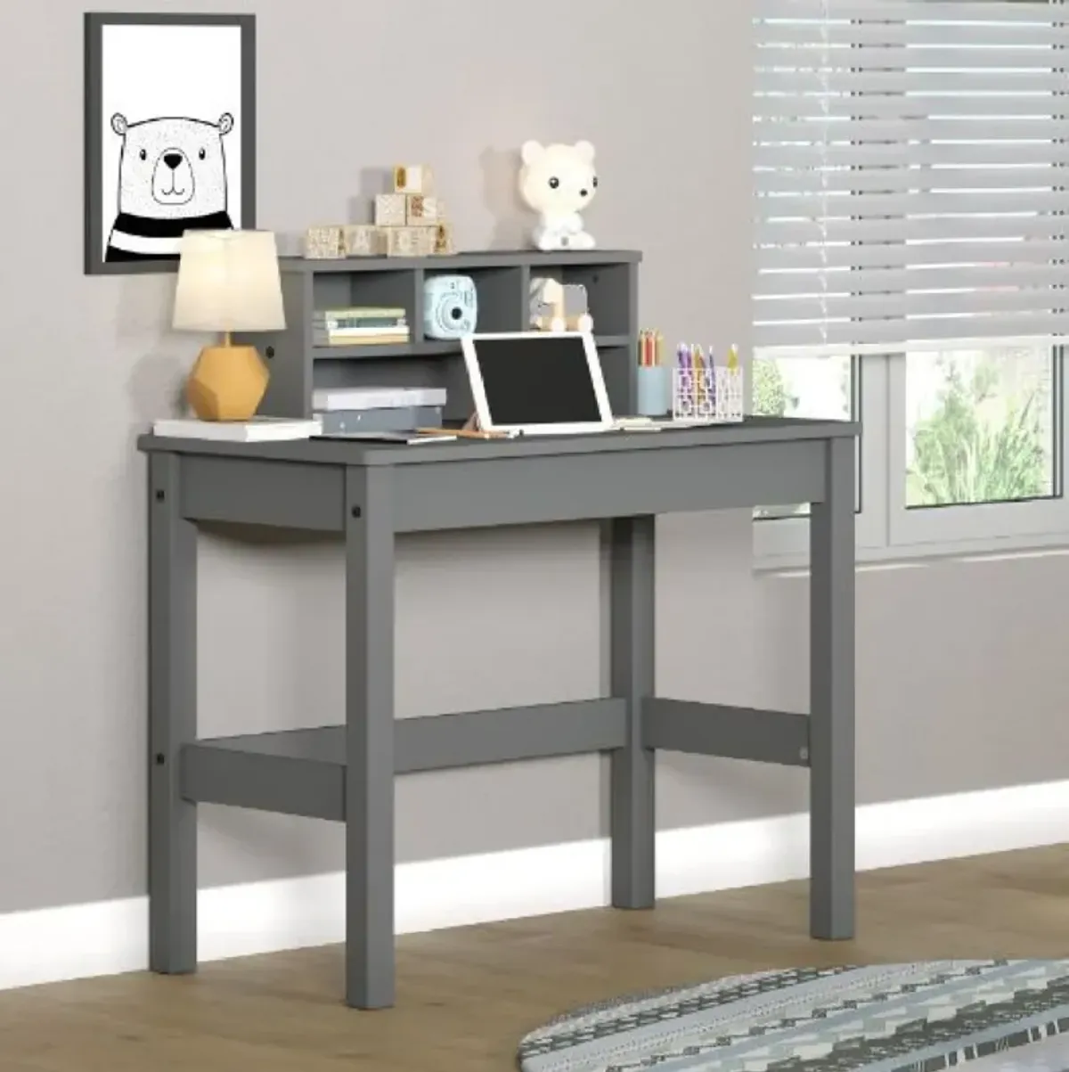 Logan Writing Desk, Gray Finish 92995