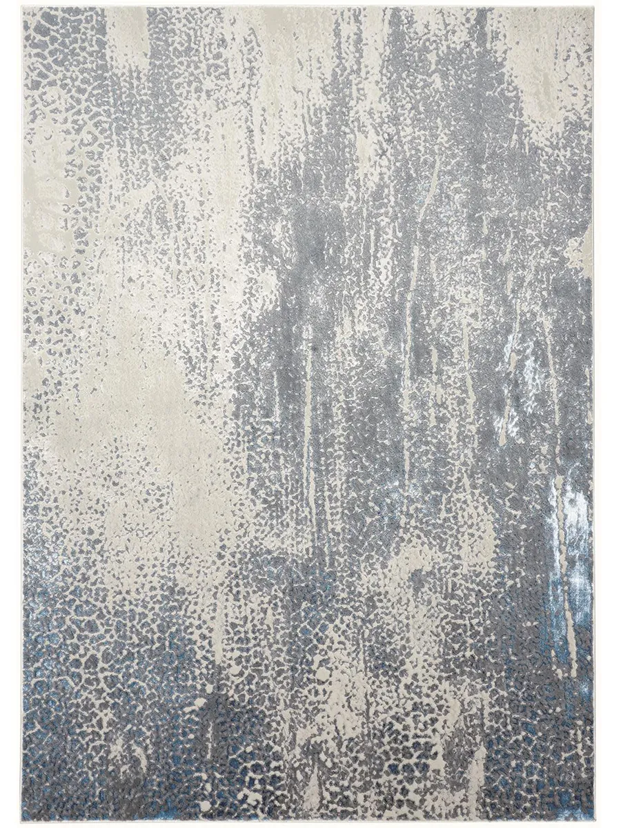 Azure 3401F 8' x 10' Gray/Blue/Ivory Rug