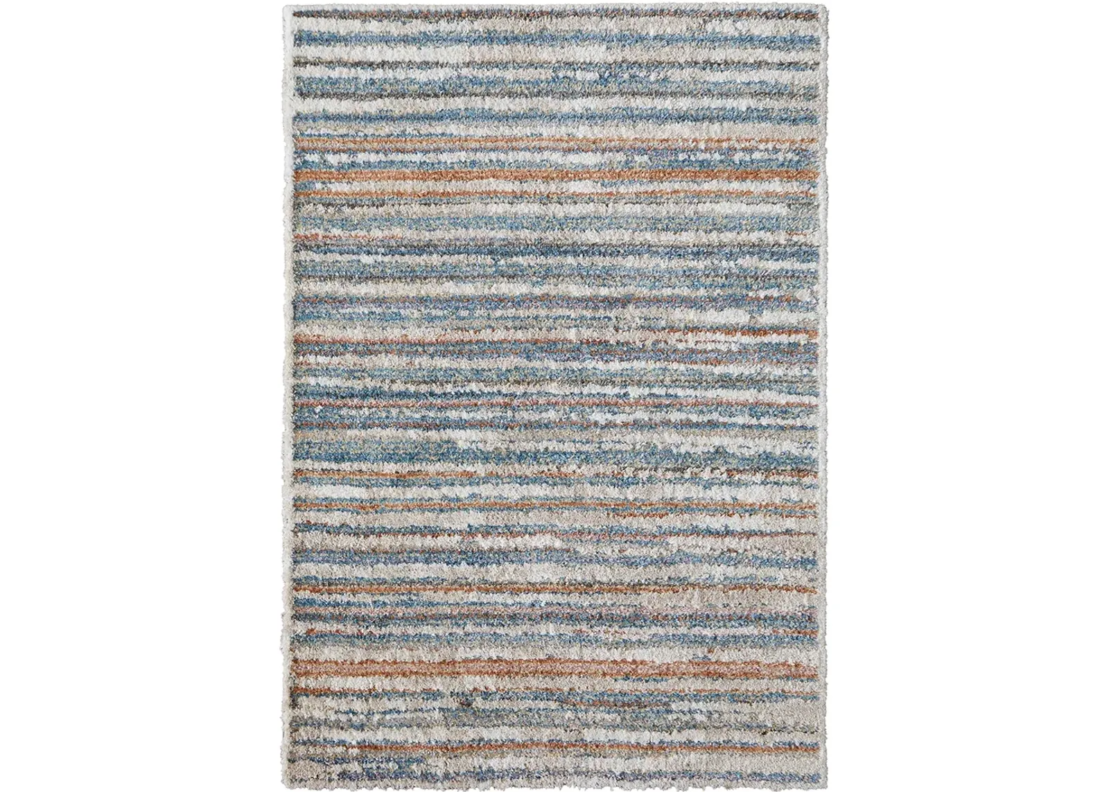 Mynka 39IEF Ivory/Blue/Orange 2' x 3' Rug