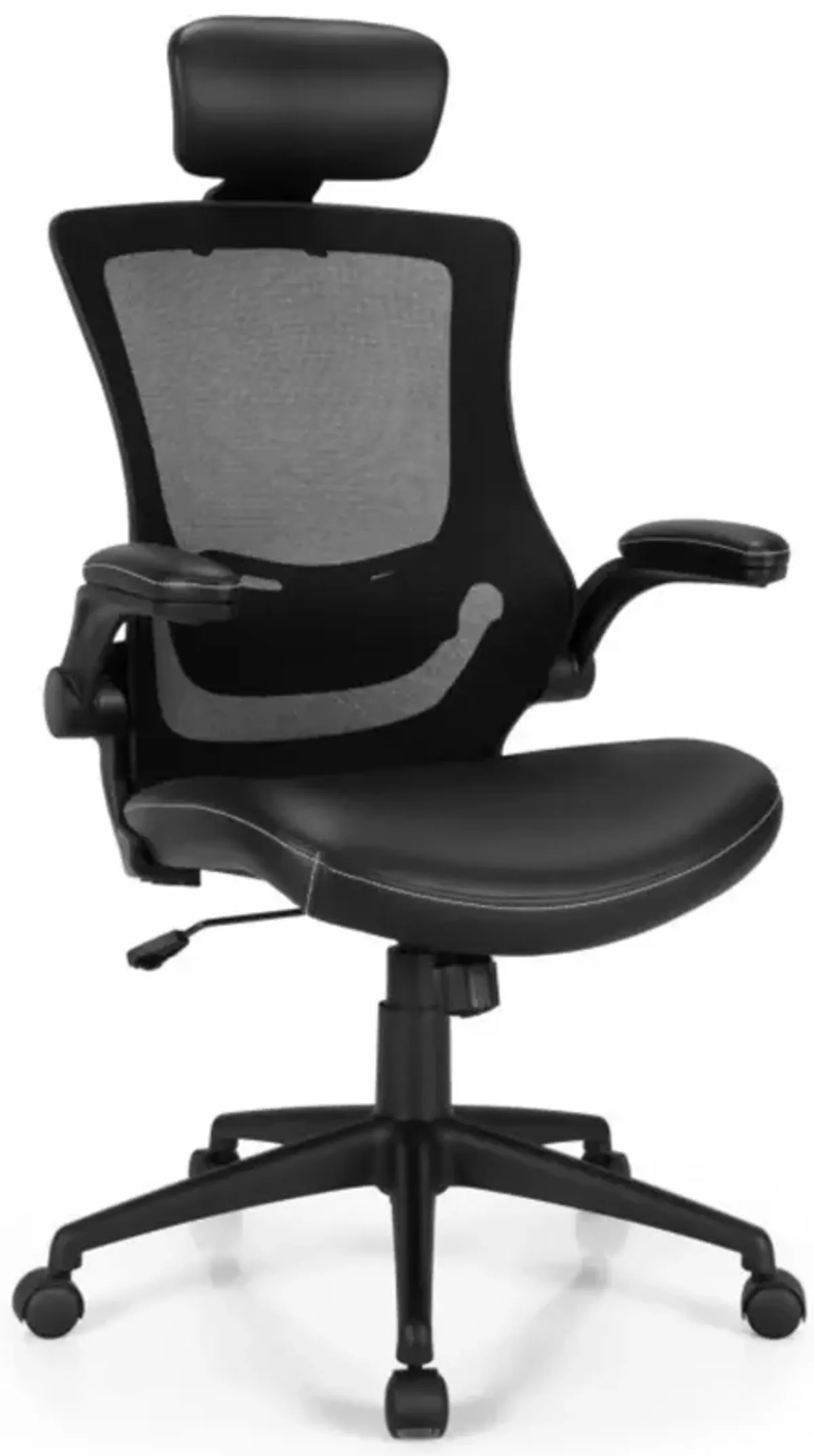 Hivvago High-Back Executive Chair with Adjustable Lumbar Support and Headrest