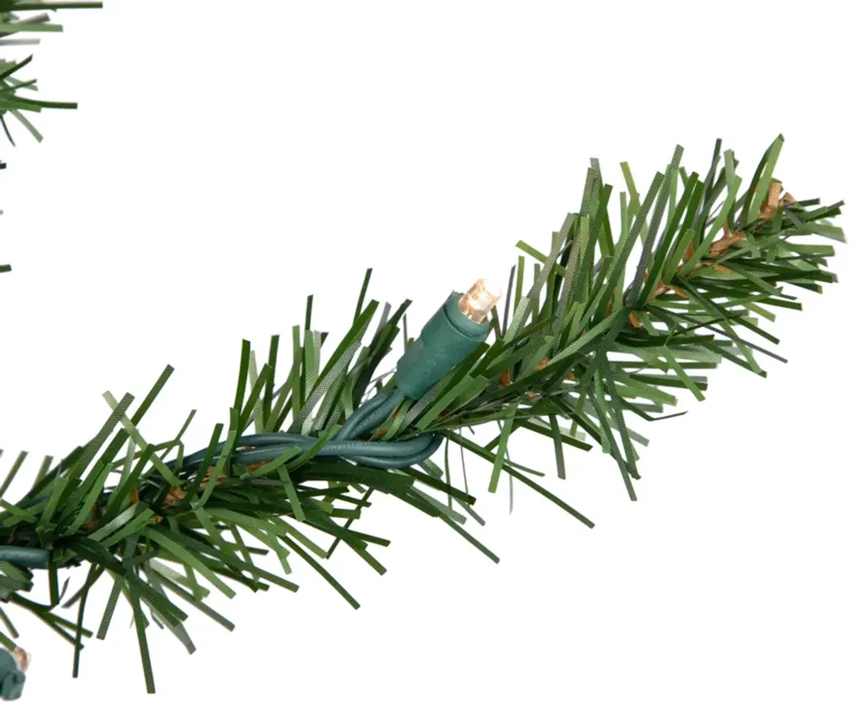 2' Pre-Lit Medium Canadian Pine Artificial Christmas Tree - Warm Clear Lights