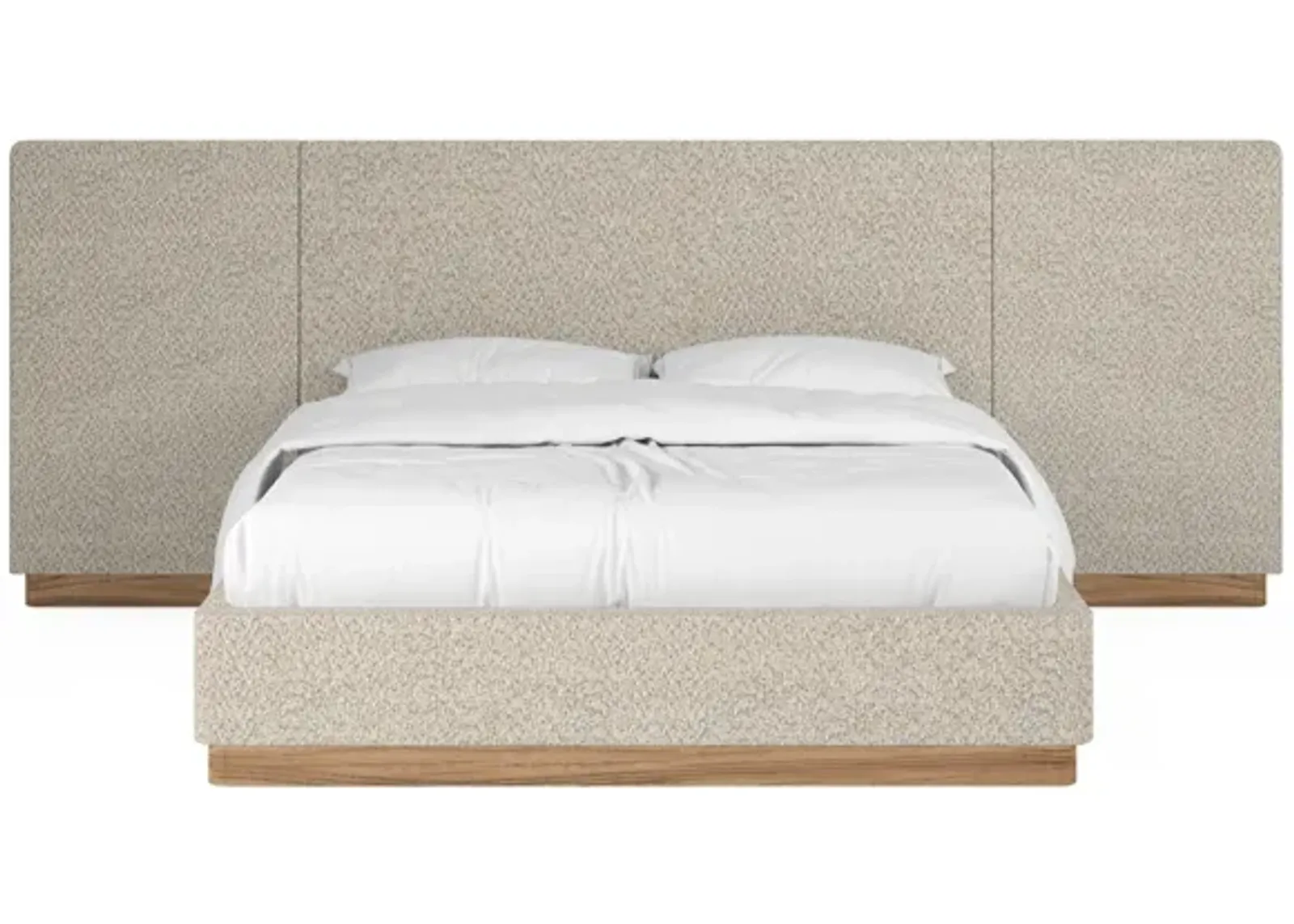 Portico King Upholstered Bed with End Panel