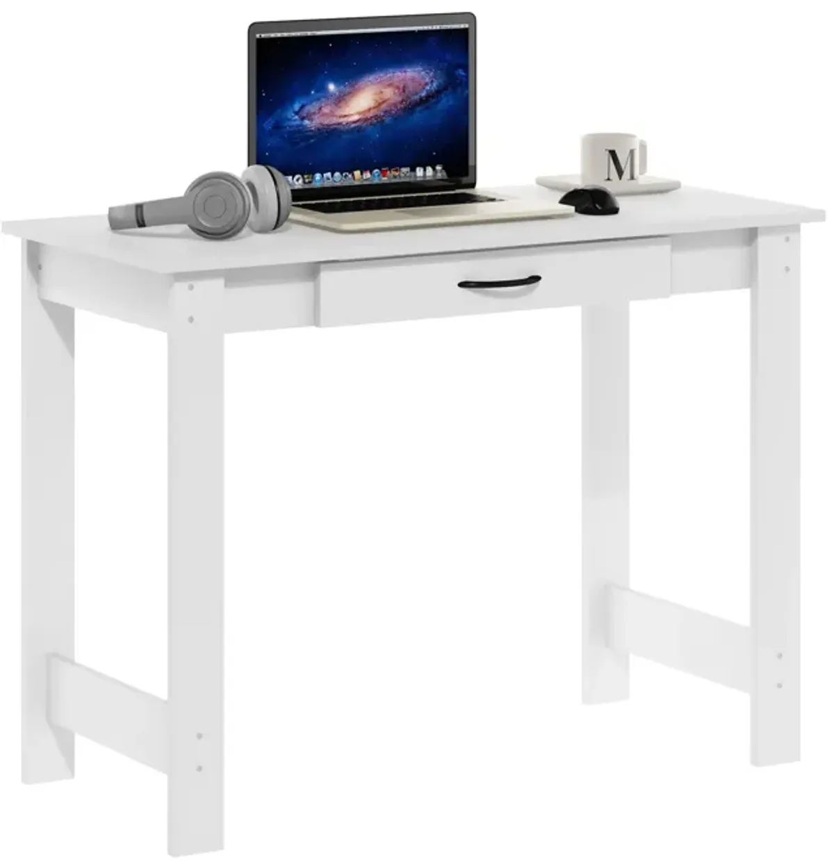 Furinno Furinno JAYA Writing Desk with Drawer  White