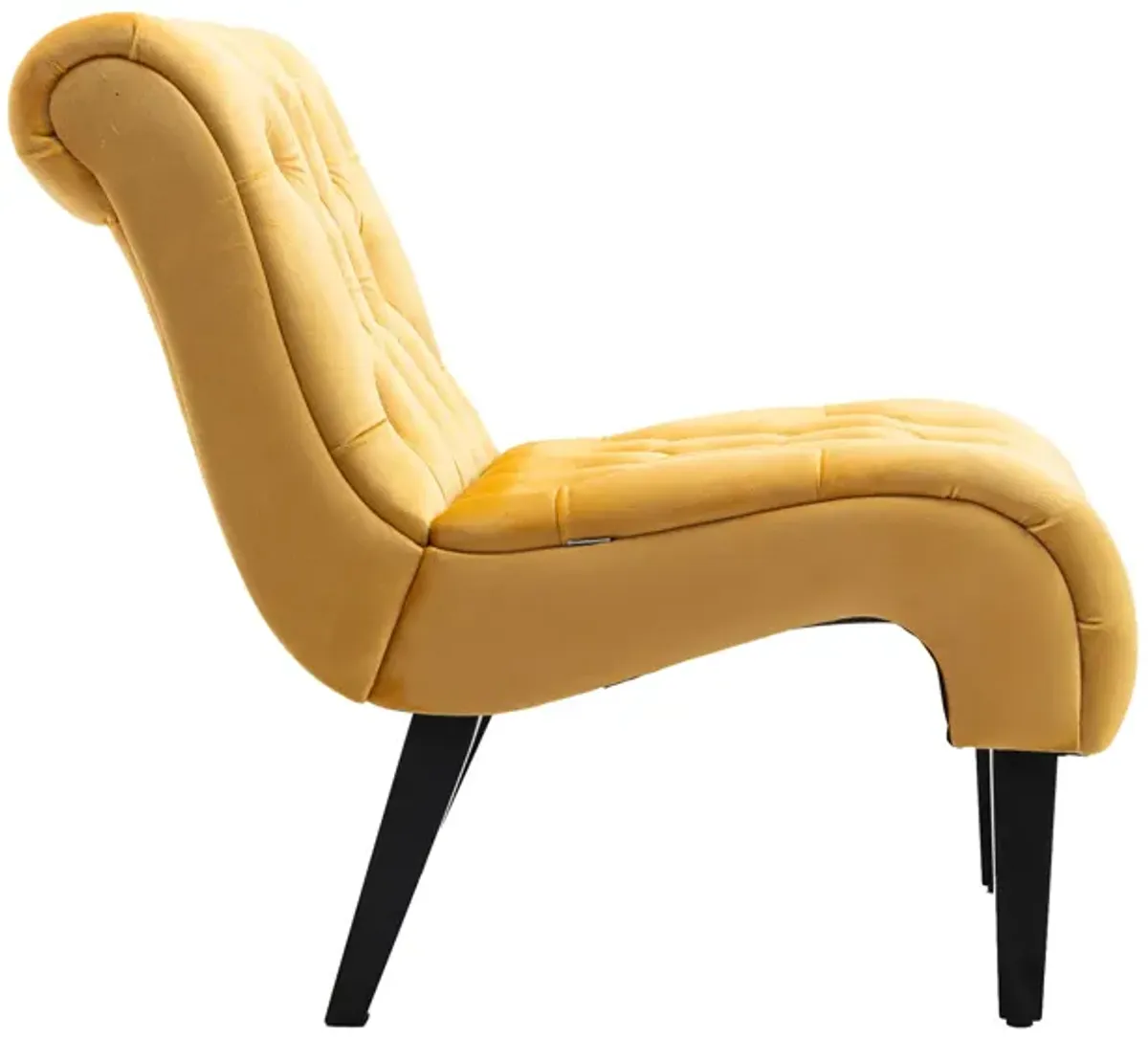 Merax Modern Velvet Armless Accent Chair