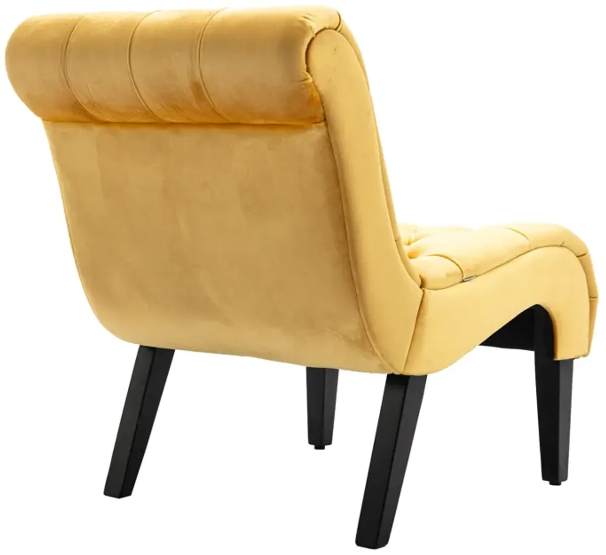 Merax Modern Velvet Armless Accent Chair